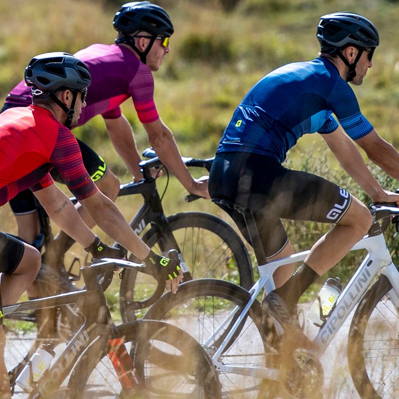 Vyriški dviratininko marškinėliai Alé Maglia MC Turbo blue 9