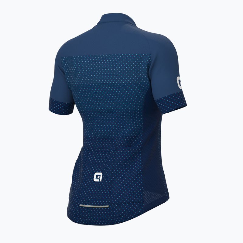 Moteriški dviračių marškinėliai Alé Maglia Donna MC Level blue 9