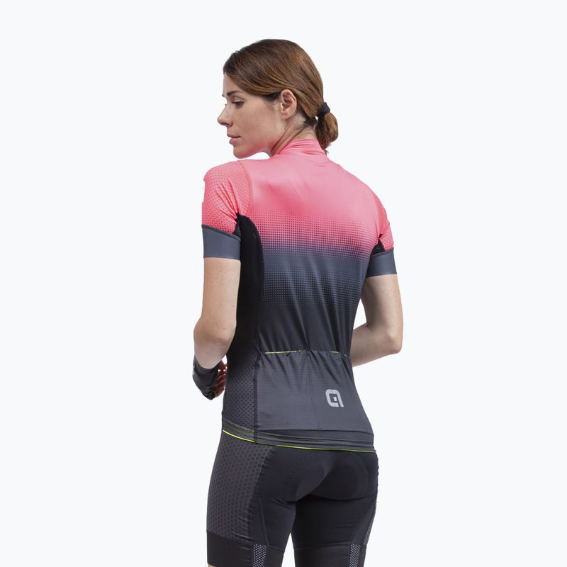Moteriški dviračių marškinėliai Alé Maglia Donna MC Gradient orange 2