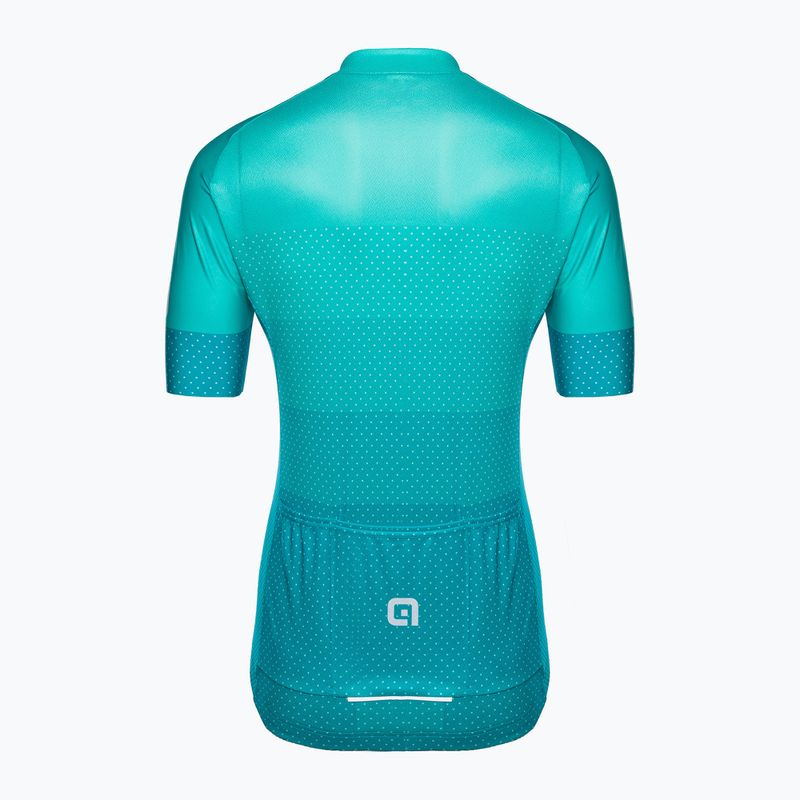 Moteriški dviračių marškinėliai Alé Maglia Donna MC Level turquoise 8
