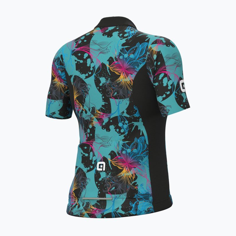 Moteriški dviračių marškinėliai Alé Maglia Donna MC Chios turquoise 2
