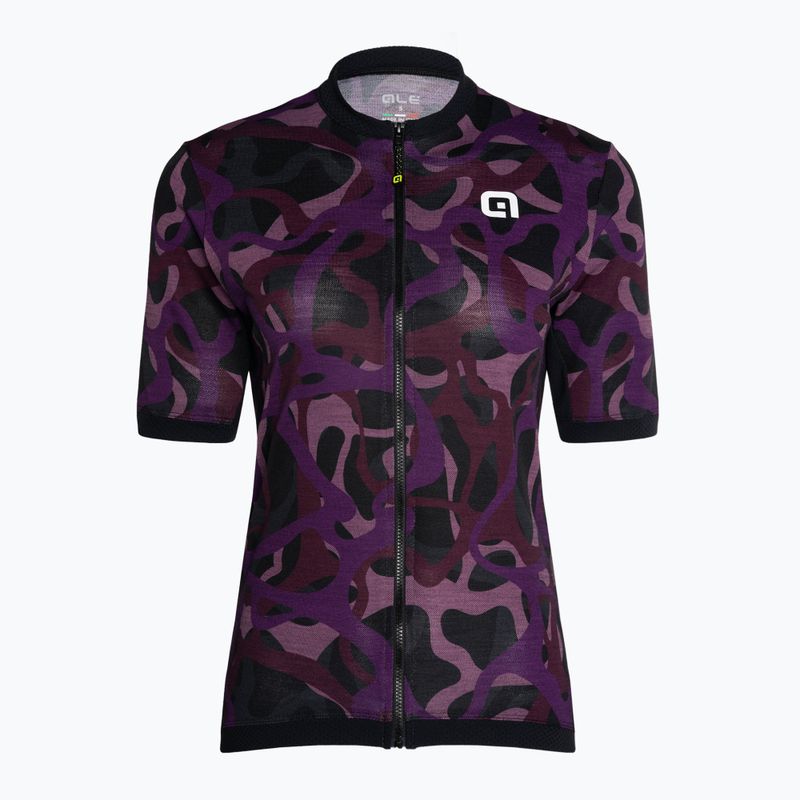 Moteriški dviračių marškinėliai Alé Maglia Donna MC Woodland purple 3