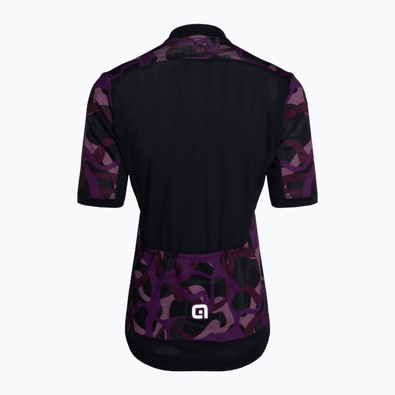 Moteriški dviračių marškinėliai Alé Maglia Donna MC Woodland purple 4