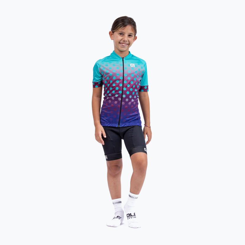 Vaikiški dviratininkų marškinėliai Alé Maglia Bimbo MC Bubble green 5