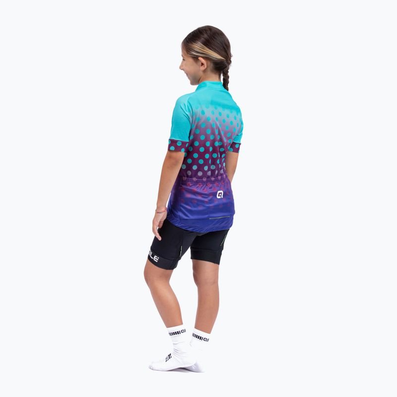 Vaikiški dviratininkų marškinėliai Alé Maglia Bimbo MC Bubble green 6