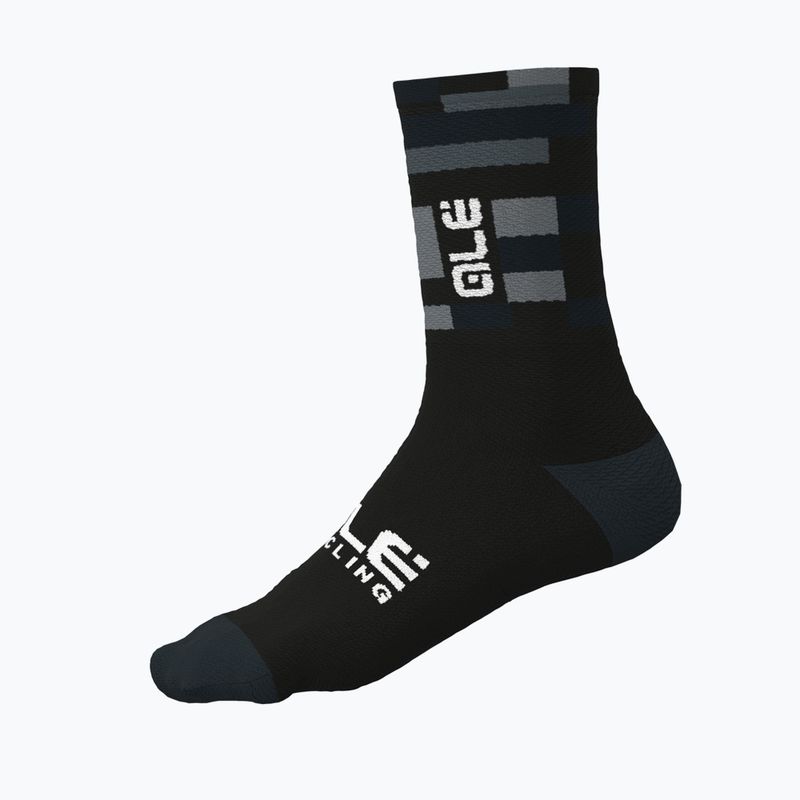 Alé Calza Q-Skin 16 cm Match juodos dviratininkų kojinės 5