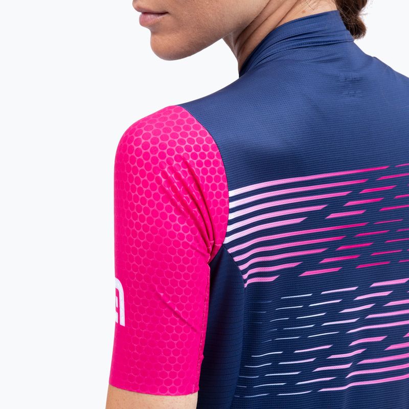 Moteriški dviračių marškinėliai Alé Maglia Donna MC Logo fucsia 4