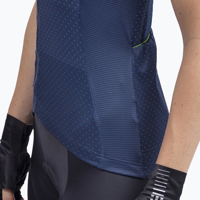 Moteriški dviračių marškinėliai Alé Maglia Donna SM Level blue 3