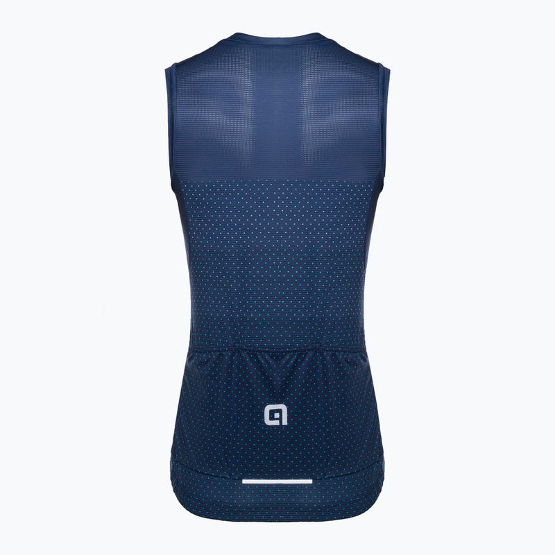 Moteriški dviračių marškinėliai Alé Maglia Donna SM Level blue 8