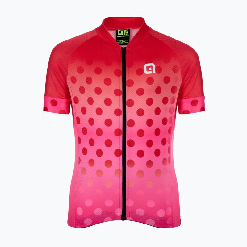 Vaikiški dviratininkų marškinėliai Alé Maglia Bimbo MC Bubble strawberry