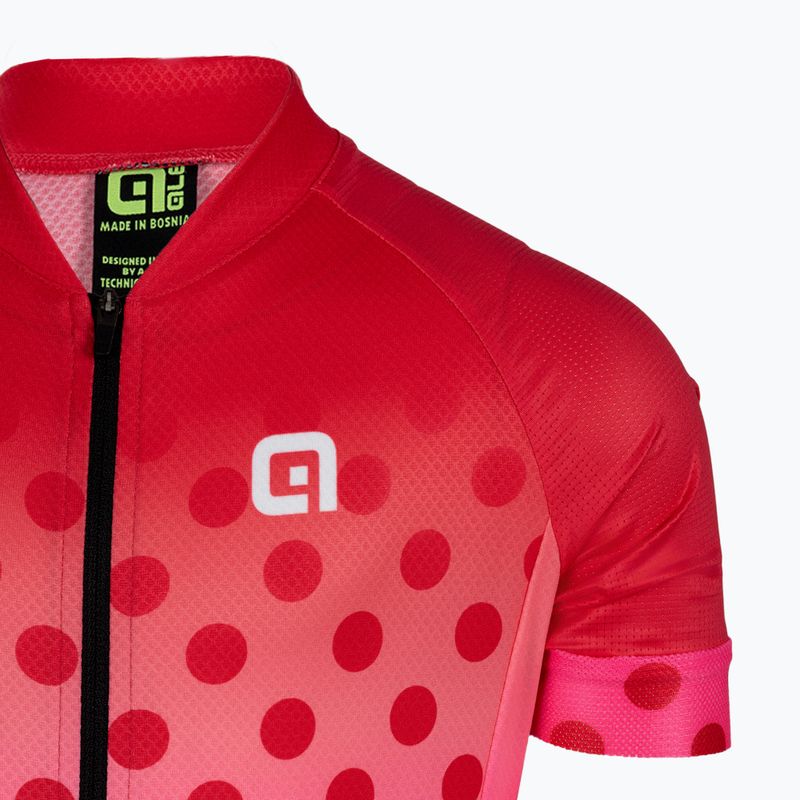 Vaikiški dviratininkų marškinėliai Alé Maglia Bimbo MC Bubble strawberry 3