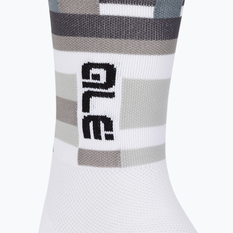 Alé Calza Q-Skin 16 cm Match baltos dviratininkų kojinės 3