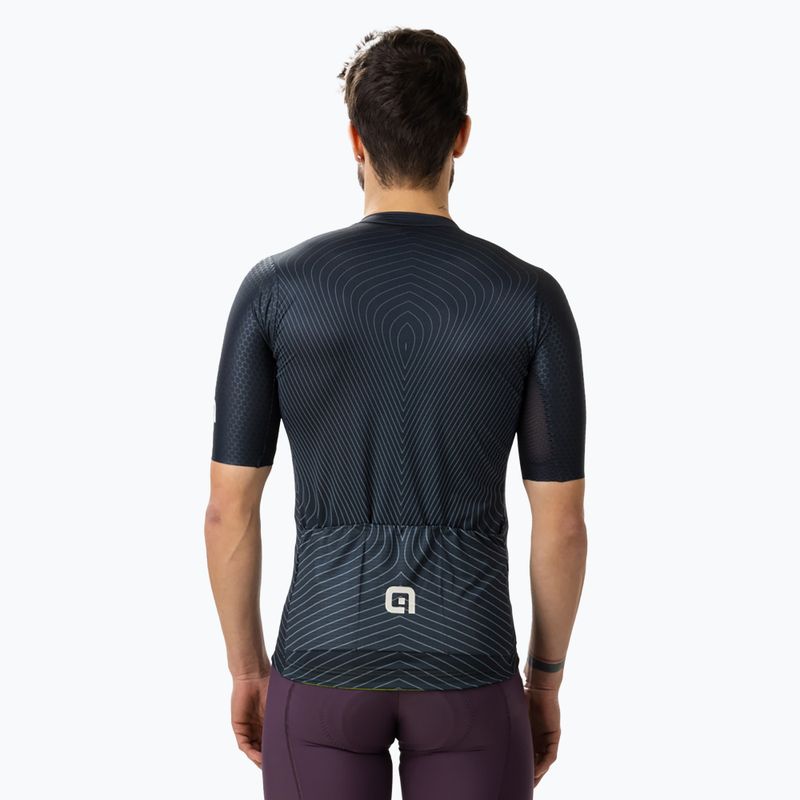 Vyriški dviratininkų marškinėliai Alé Zig Zag black 2