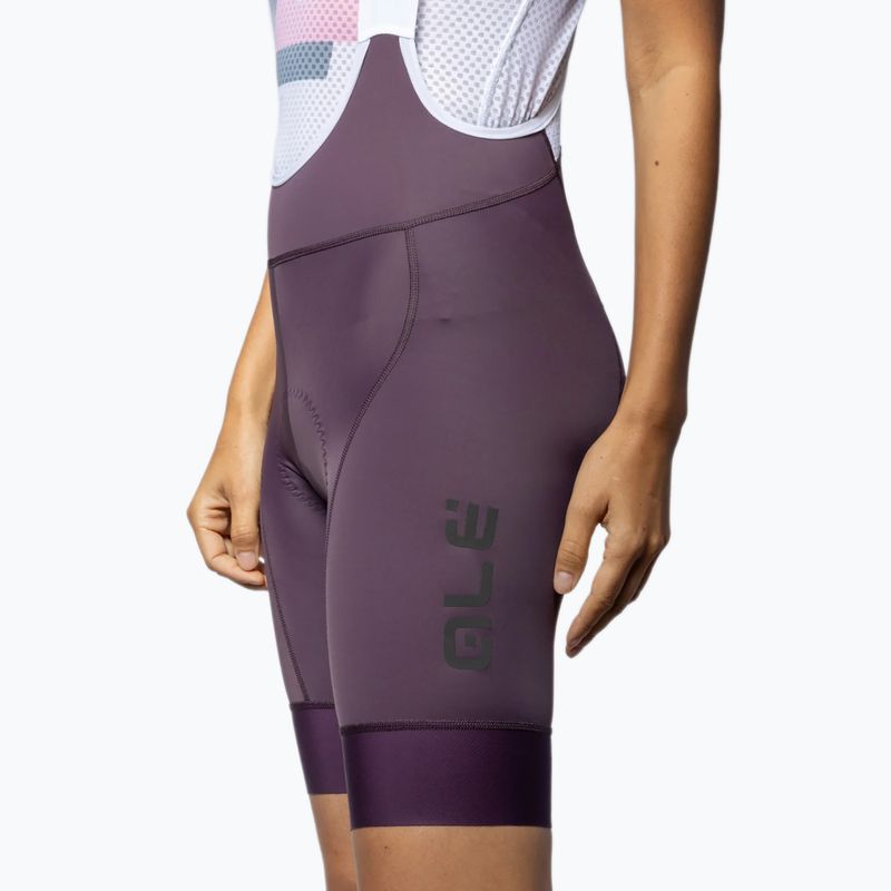Moteriški dviračių šortai Alé Magic Colour Bibshorts bordeaux 5