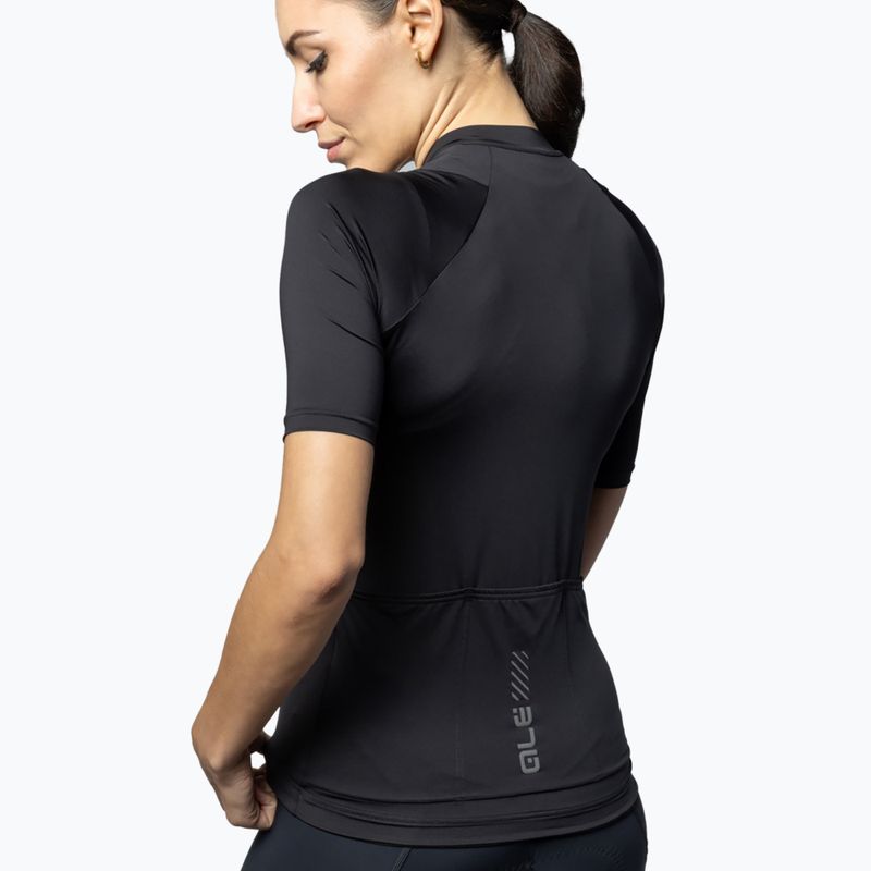 Moteriški dviratininkų marškinėliai Alé Color Block black 3