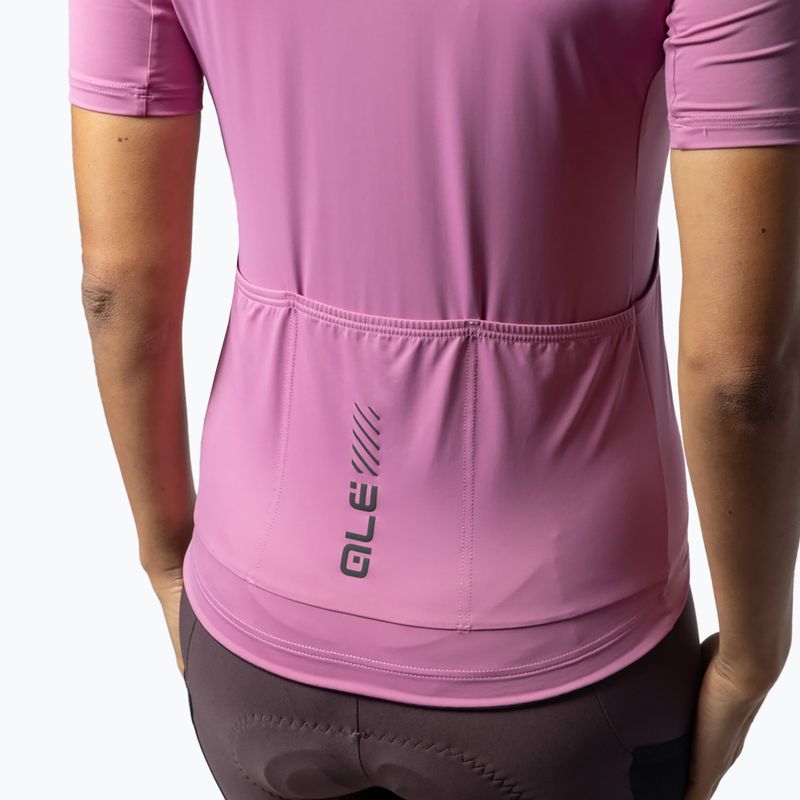 Moteriški dviratininkų marškinėliai Alé Color Block Off Road blush 5