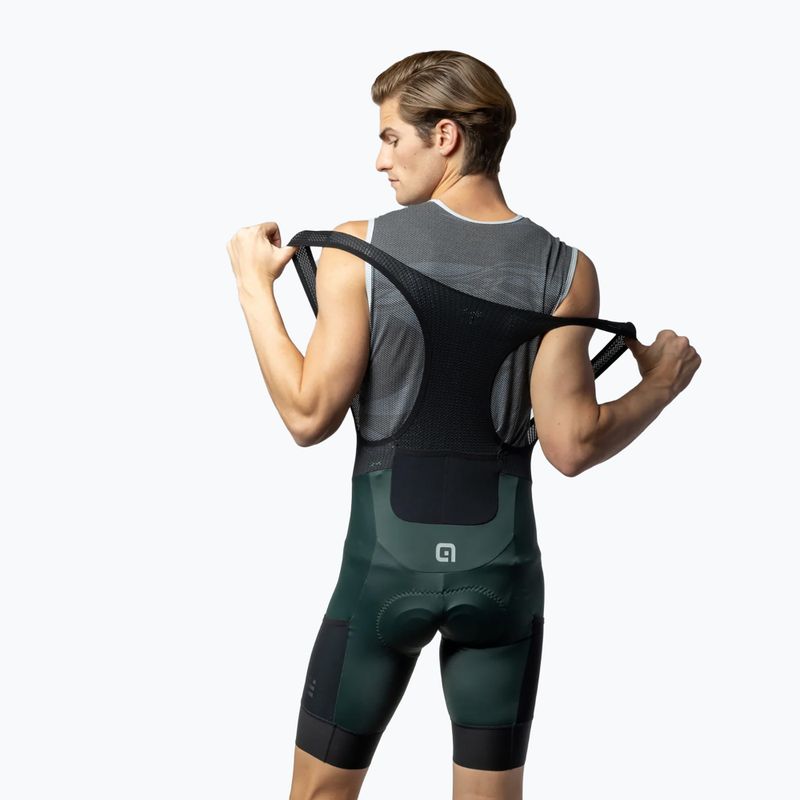 Vyriški dviračių šortai Alé Stones Cargo Bibshorts green wood 2