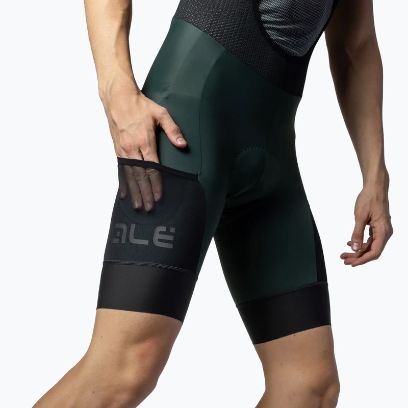 Vyriški dviračių šortai Alé Stones Cargo Bibshorts green wood 5