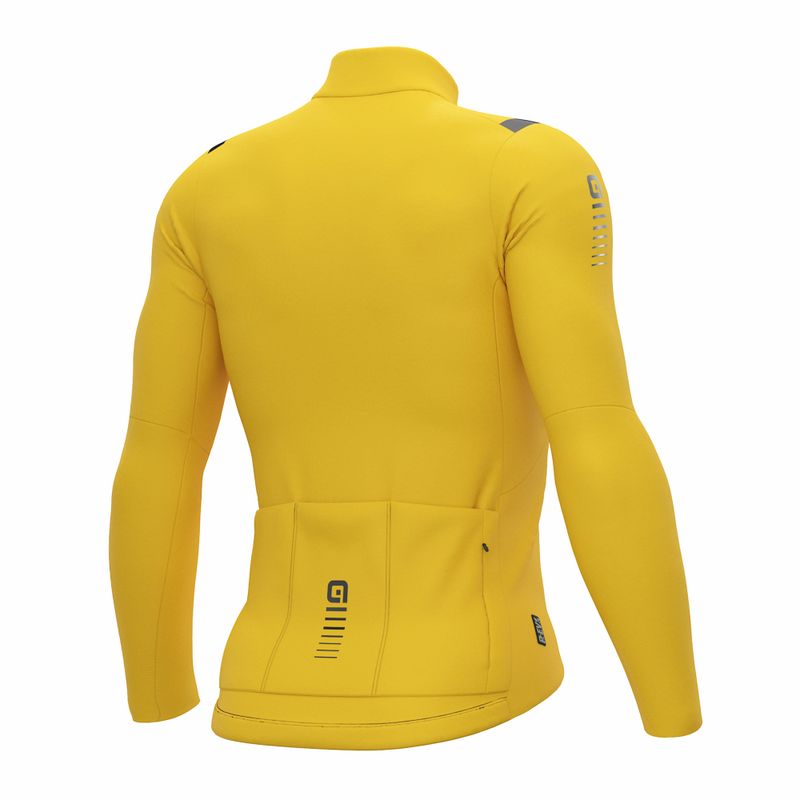 Vyriškas dviračių džemperis Alé Warm Race yellow 7