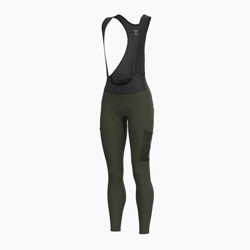 Moteriškos dviračių kelnės Alé Stones Cargo Bibtights scotland green