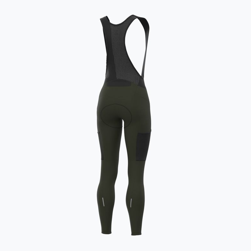 Moteriškos dviračių kelnės Alé Stones Cargo Bibtights scotland green 2