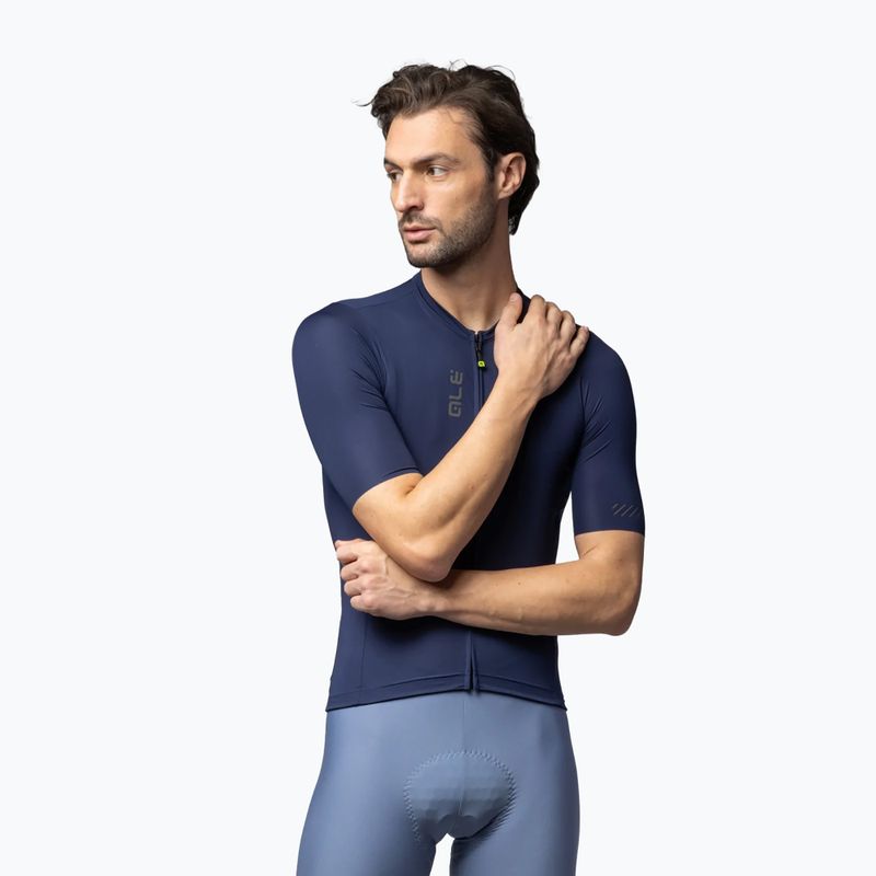 Vyriški dviračių marškinėliai Alé Color Block navy blue 3