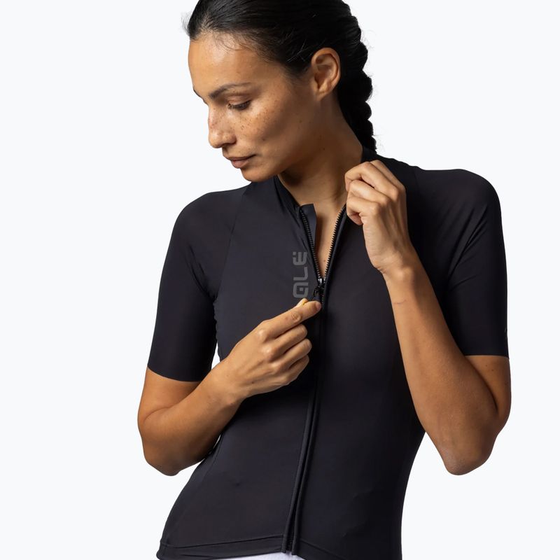 Moteriški dviračių marškinėliai Alé Color Block black 3