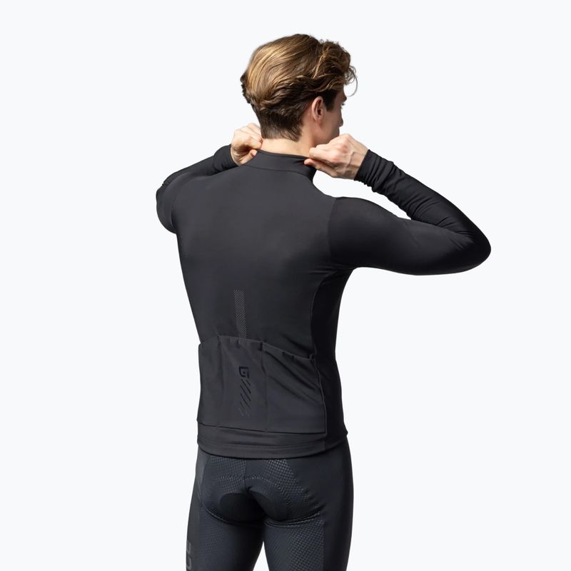 Vyriškas dviračių džemperis Alé Fondo 3.0 LS Jersey nero/black 2