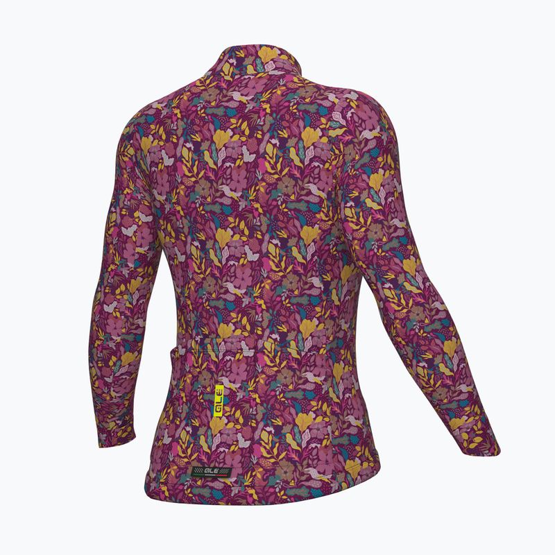 Moteriškas dviračių džemperis Alé Flowery LS Jersey rosa/pink 2