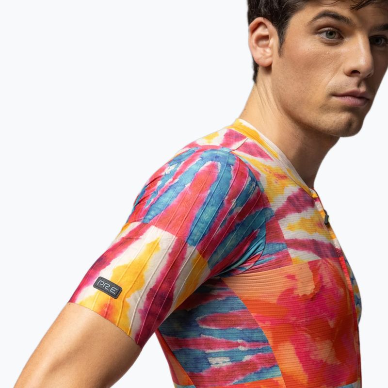 Vyriški dviračių marškinėliai Alé Clorofilla orange combo 4