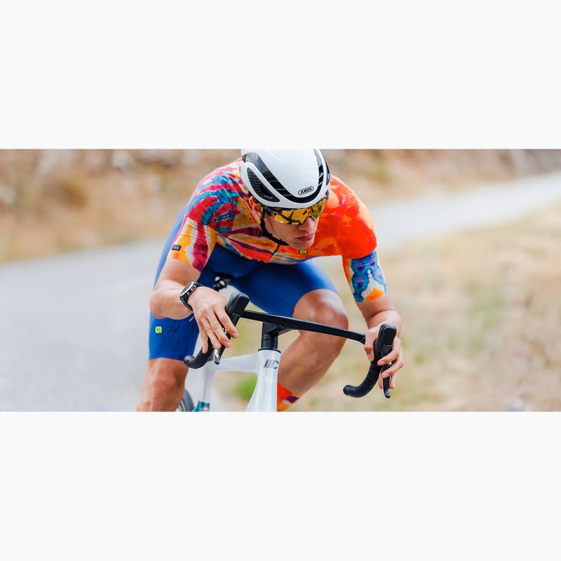 Vyriški dviračių marškinėliai Alé Clorofilla orange combo 6