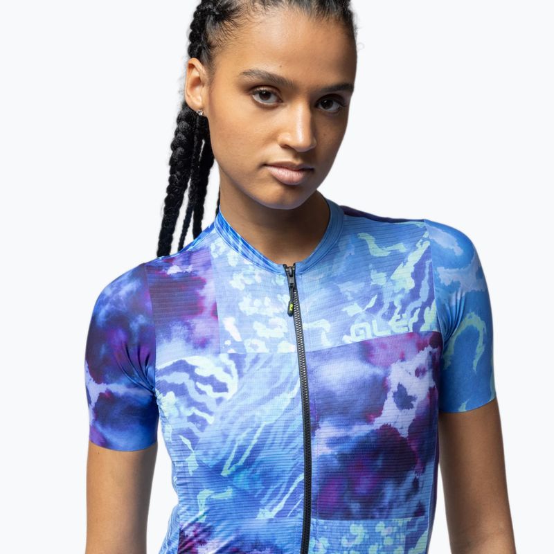 Moteriški dviračių marškinėliai Alé Linfa blue combo 4