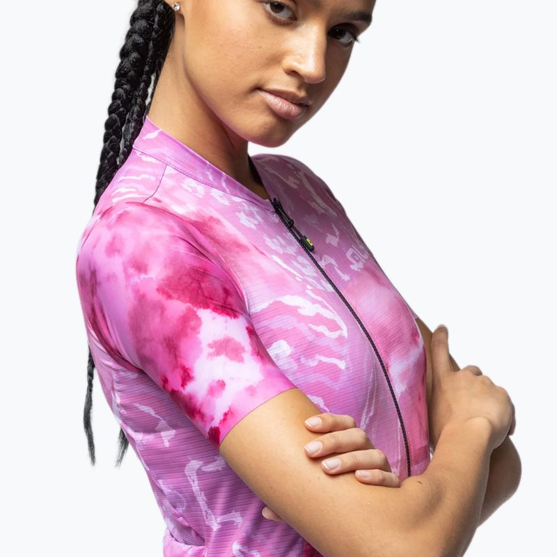 Moteriški dviračių marškinėliai Alé Linfa pink combo 4