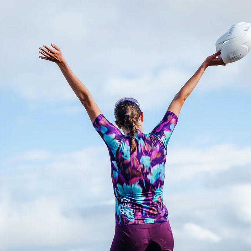 Moteriški dviračių marškinėliai Alé Jardin 2.0 purple combo 7