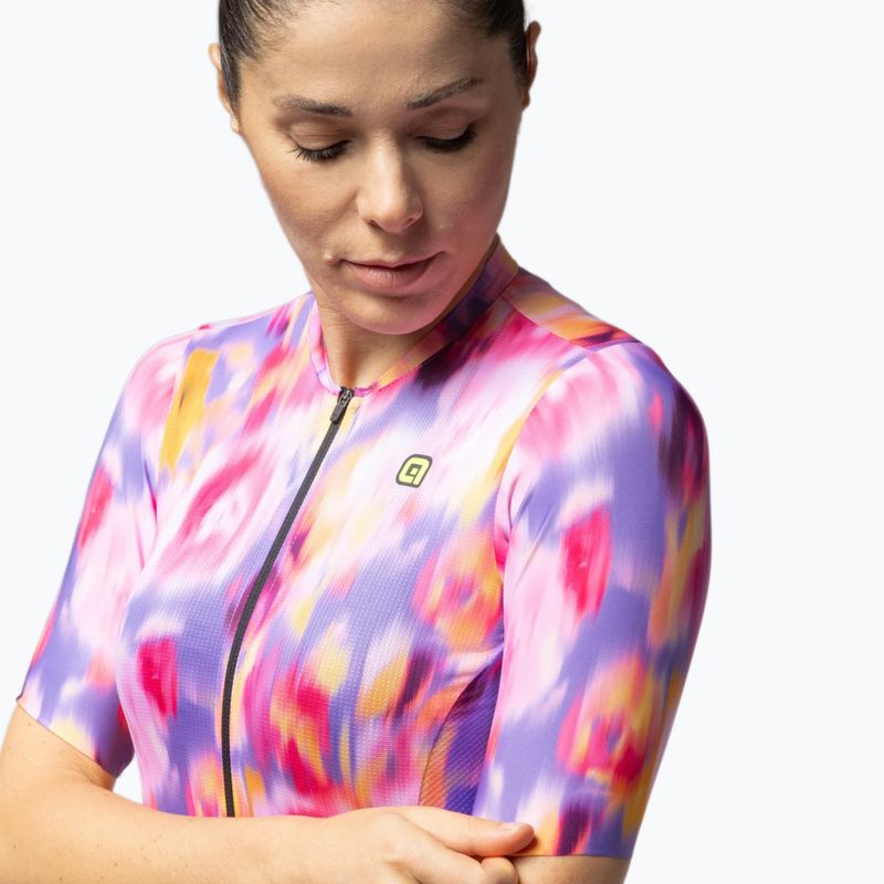 Moteriški dviračių marškinėliai Alé Jardin 2.0 pink combo 4