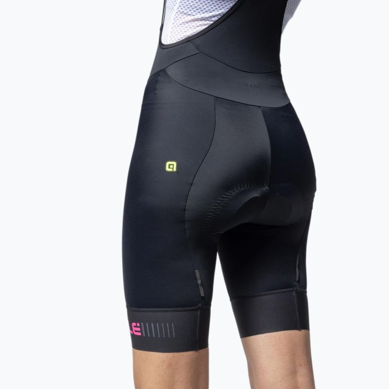Moteriški dviračių šortai Alé Traguardo 2.0 Bibshorts fluo pink 5