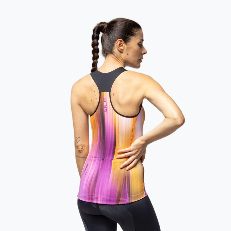 Moteriški dviračių marškinėliai Alé Crazy TT orange combo 3