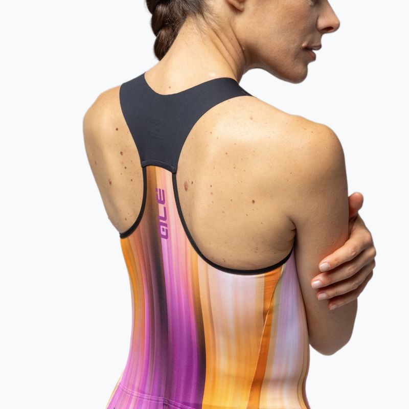 Moteriški dviračių marškinėliai Alé Crazy TT orange combo 5