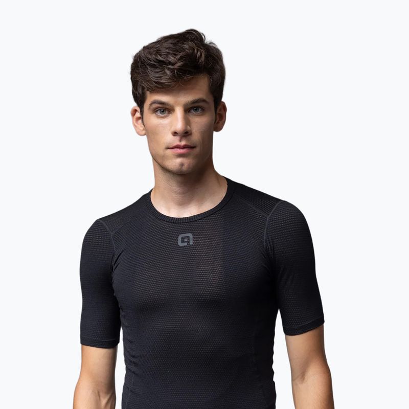 Dviračių vyriški marškinėliai Alé Merino SS nero/black 3