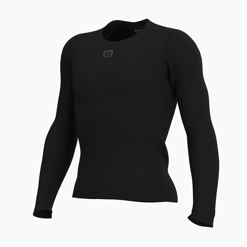 Dviračių vyriški marškinėliai Alé Merino LS nero/black 8