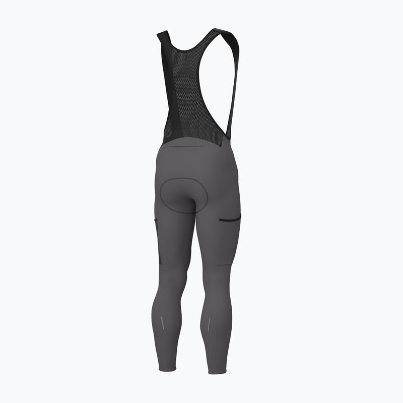 Vyriškos dviračių kelnės Alé Stones Cargo 2.0 Bibtights acciaio/steel 2