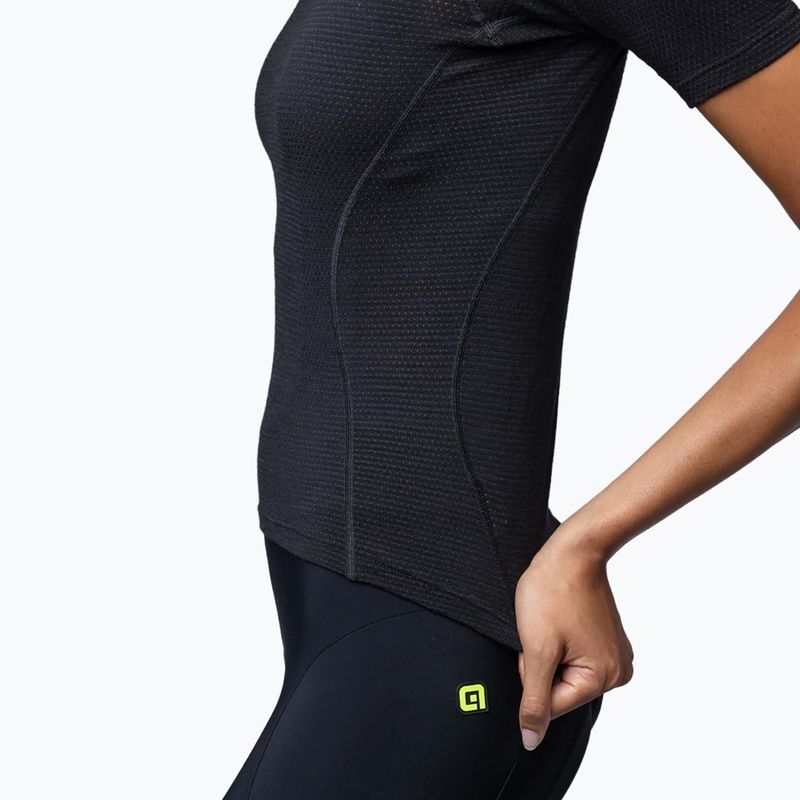 Dviračių moteriški marškinėliai Alé Merino SS nero/black 5
