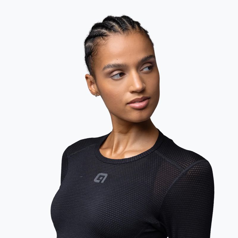 Dviračių moteriški marškinėliai Alé Merino LS nero/black 4