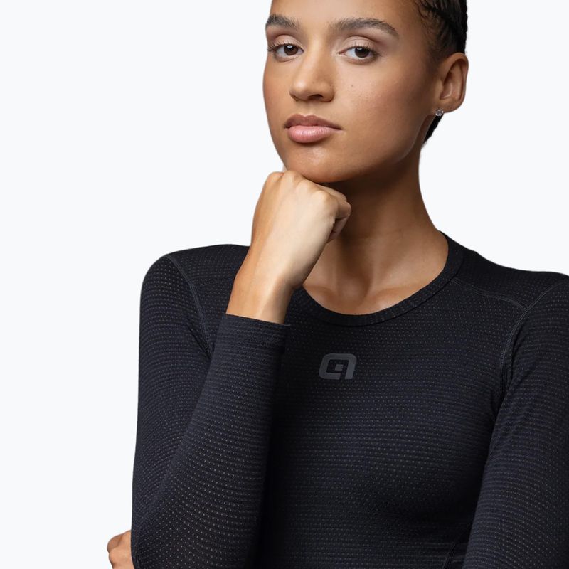 Dviračių moteriški marškinėliai Alé Merino LS nero/black 5