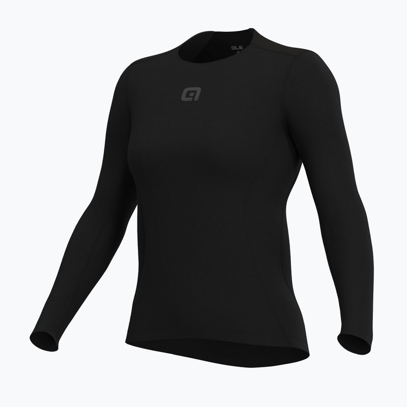 Dviračių moteriški marškinėliai Alé Merino LS nero/black 8