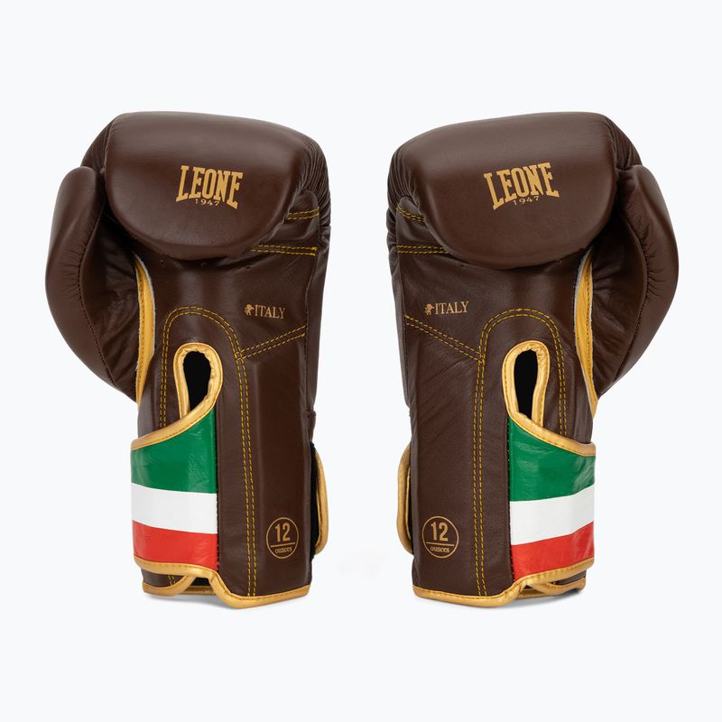 Bokso pirštinės LEONE 1947 Italy '47 black/white/brown 3