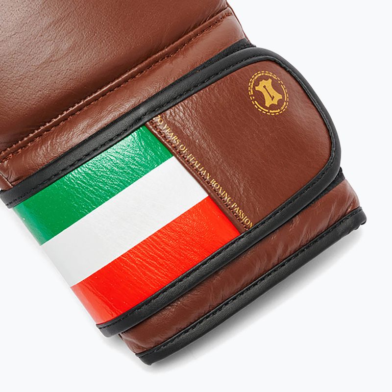 Bokso pirštinės LEONE 1947 Italy '47 black/white/brown 7