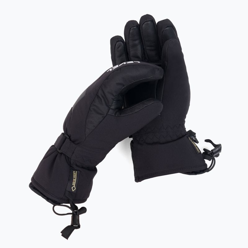 Level Super Radiator Jr Gore Tex vaikiška slidinėjimo pirštinė juoda 4115