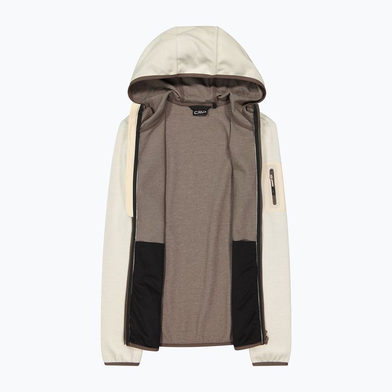 Moteriškas trekingo džemperis CMP 34H6376 Fix Hood cream/off white 3