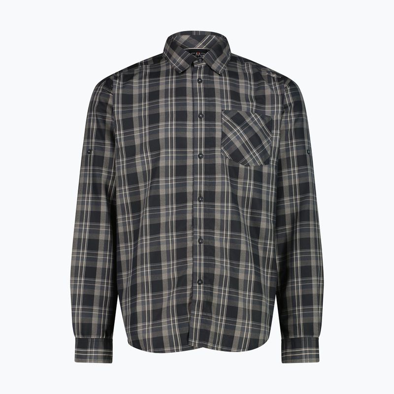 Vyriški marškiniai CMP 30T9927 anthracite/vanilla/grey